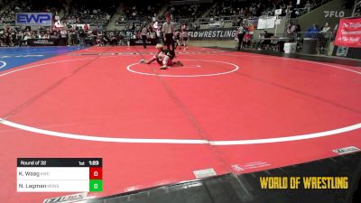 67 lbs Round Of 32 - Karson Waag, Keystone Wrestling Club vs Noah Lagman, Monster Garage