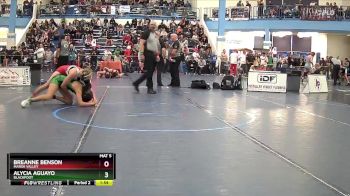 126 lbs Champ. Round 2 - Breanne Benson, Marsh Valley vs Alycia Aguayo, Blackfoot