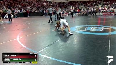 4A 160 lbs Champ. Round 1 - Garrett Langley, Goddard vs Nikoli Ashley, Miyamura