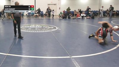 80 lbs 3rd Place - Koa Cu, CA vs Jack Kahley, PA