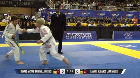 Samuel Alejando Lara Mares vs Renato Matias Uribe Villavicenci 2026 Pan Kids Jiu-Jitsu IBJJF Championship