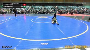 43 lbs 2nd Place - Sawyer Watts, Mat Demon Wrestling Club vs Koen Robinson, Shootbox