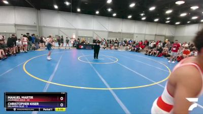 120 lbs Placement Matches (8 Team) - Edwin Sierra, California Gold vs Zane Donley, Oklahoma Blue