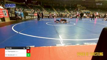 77 lbs Semifinal - Johnathan Thompson, Sebolt Wrestling Academy vs Rylan Sandoval, Cowboy Wrestling Club