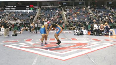 1-4A - 235 Quarterfinal - Le`Nessa Lee, Louisburg Magnet High School vs Emily Jones, West Caldwell High School
