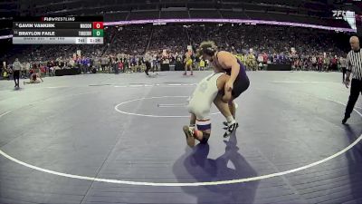 D2-165 lbs Quarterfinal - Gavin Vankirk, Mason HS vs Braylon Faile, Three Rivers HS