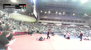 40 lbs Round 2 - Sydnie Edwards, Mountain Home Flyers Youth Wrestling Club vs Surraya Sumler, Mighty Bluebirds Wrestling