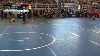 118 lbs Cons. Round 5 - Nathan Gates NE3, Donahue Wrestling Academy vs Austin Joseph C2, Pursuit