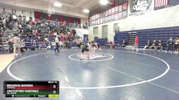 126 lbs Champ. Round 2 - Cristoforo Martinez, Del Norte vs Brandon Bowers, Santana