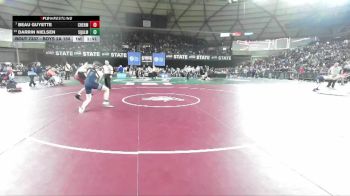Boys 2A 150 lbs Champ. Round 2 - Beau Guyette, W. F. West vs Darrin Nielsen, Squalicum
