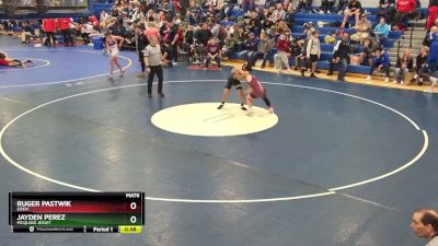 124 lbs Cons. Round 2 - Jayden Perez, Mcquaid Jesuit vs Ruger Pastwik, Eden