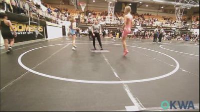 97-102 lbs Rr Rnd 2 - Mieka Swatek, D3 Wrestling Cluib vs Della Howell, Henryetta Knights Wrestling Club