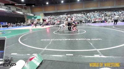 85 lbs Round Of 16 - Christian Worthy, American Dream vs Riot Vallotton, RTD