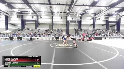 130 lbs Cons. Round 4 - Gabby Leiper, Rocklin vs Liliae Naputi, Laguna Creek H S