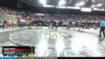 3A 195 lbs 1st Place Match - Kolby Clark, South Fremont vs Kaleb Grove, Weiser