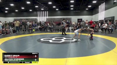 70 lbs Round 3 (8 Team) - Barrett Braun, Team 922 (OH-PA) vs Grayson Schroeder, Thorn Wrestling (MN)