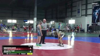 85 lbs Semifinal - Grayson Davis, Great Neck Wrestling Club vs Braidyn Taby, Rampage