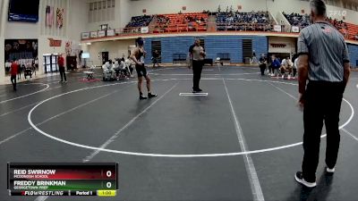 120 lbs 5th Place Match - Reid Swirnow, McDonogh School vs Freddy Brinkman, Georgetown Prep