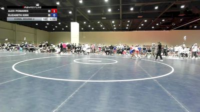 115 lbs Cons. Round 3 - Alex Pomares, OK vs Elizabeth Kirk, OK