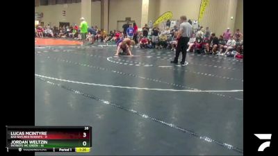 144 lbs Round 2 (6 Team) - Lucas McIntyre, Bad Natured Rodents vs Jordan Weltzin, Patriots WC Green