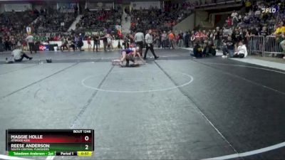 119 lbs Semifinal - Reese Anderson, South Central Punishers vs Maggie Holle, Atwood Kids