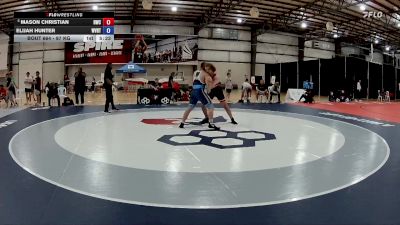 97 kg Champ. Round 2 - Mason Christian, Hilltopper Wrestling Club vs Elijah Hunter, West Virginia Regional Training Center