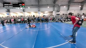65 lbs 2nd Place Match - Edison Cutts, Fitness Fight Factory Wrestling Club vs Kaleb Liggett, Amped Wrestling Club