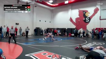 215 lbs Champ. Round 1 - Braddock Nickless, Owen Valley vs Michael Goldner, Terre Haute South