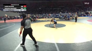 6A/5A Girls 110 Semifinal - Marlina Martinez, McNary Girls vs Jamie Baldwin, South Medford Girls