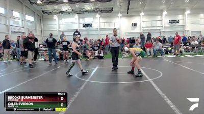 92 lbs Round 2 (8 Team) - Brooks Burmesister, Ohio Gold vs Caleb Everson, Forge