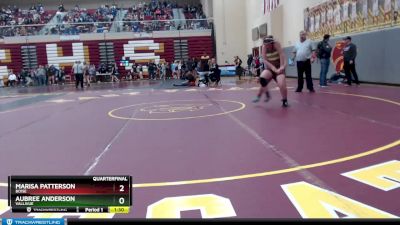 165 lbs Quarterfinal - Aubree Anderson, Vallivue vs Marisa Patterson, Boise