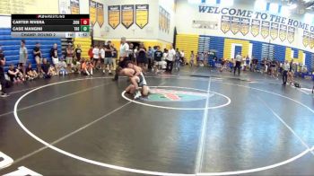 120 lbs Champ. Round 2 - Case Mangini, Titusville High School vs Carter Rivera, Soldier City Wrestling Club