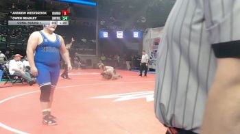 285 Class 3 lbs Cons. Round 1 - Griffin Morris, Hillsboro vs Torben Thompson, Parkway Central