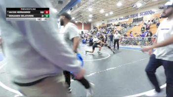 157 lbs Cons. Semi - Jacob Hernandez, Ramona vs Benjamin DeLaTorre, South Hills