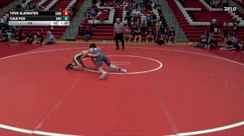 106 lbs Round 3 (4 Team) - Titus Slaughter, Oak Mountain vs Cale Fox, Grissom Hs