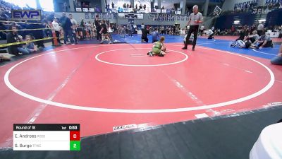 58 lbs Round Of 16 - Ezra Androes, Rogers Iron Wrestling vs Savina Burgo, Team Tulsa Wrestling Club