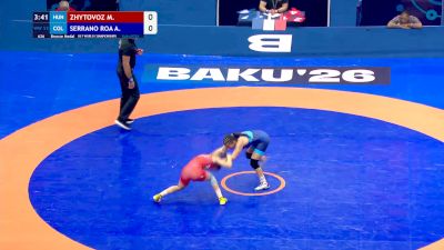 53 kg Final 3-5 - Mariia Zhytovoz, Hungary vs Alejandra Roa, Colombia