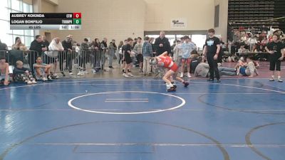 85 lbs Rr Rnd 5 - Aubrey Kokinda, CTWHALE Beluga - MSE vs Logan Bonfilio, Triumph Blue - MSE