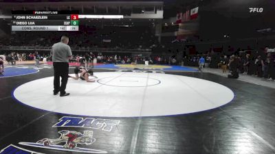 138 lbs Cons. Round 1 - Diego Lua, El Capitan vs John Schaezlein, Laguna Creek