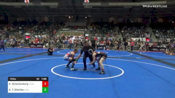 110 lbs Semifinal - Kristen Schellenberg, Nebraska Wrestling Academy vs Kapri Threadgill-Stanley, Lady Outlaws