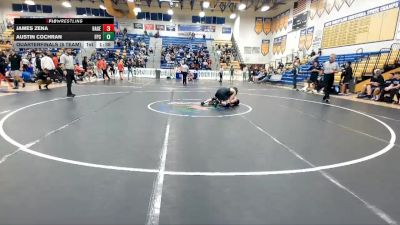 138 lbs Quarterfinals (8 Team) - Austin Cochran, Flagler Palm Coast vs James Zena, Hagerty