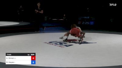 100 lbs Final - Kiyan Simon, Alabama vs Rocco Hayes, Illinois