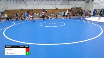 120 lbs Semifinal - Connor Jeong, Castro Valley WC vs Issac Torres, Monster Garage