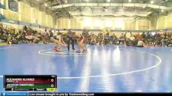 132 lbs Placement (4 Team) - Jackson Swafford, Hobart vs Alejandro Alvarez, Portage