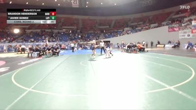 3A Boys 106 lbs Cons. Round 3 - Javier Gomez, La Pine Boys vs Brandon Henderson, Harrisburg Boys