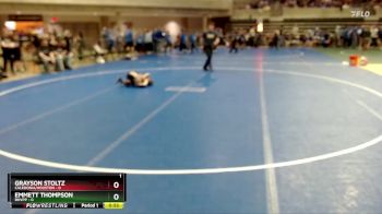 45 lbs Semis (4 Team) - Emmett Thompson, BHVPP vs Grayson Stoltz, Caledonia/Houston