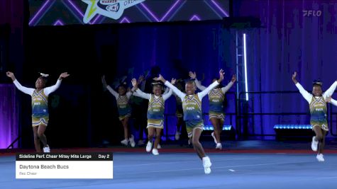 Daytona Beach Bucs - Rec Cheer [2023 Sideline Perf. Cheer Mitey Mite Large Day 2] 2023 Pop Warner National Cheer & Dance Championship