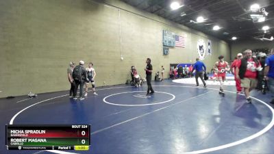 126 lbs Cons. Round 1 - Robert Magana, Cabrillo vs Micha Spradlin, Bakersfield