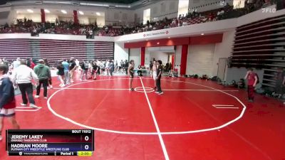 150 lbs Champ. Round 1 - Jeremy Lakey, Owasso Takedown Club vs Hadrian Moore, Putnam City Freestyle Wrestling Club