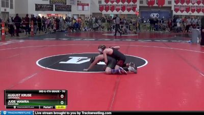 70 lbs Cons. Round 2 - August Kruse, Centennial vs Jude Wawra, Rockford